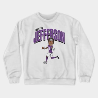 Justin Jefferson Caricature Crewneck Sweatshirt